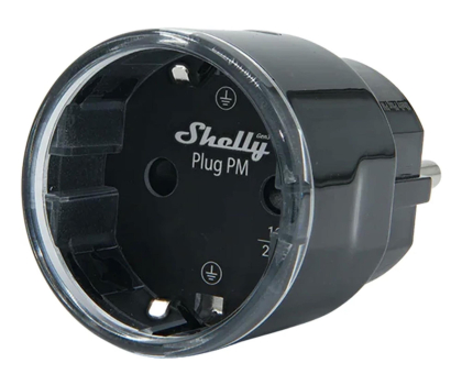 Gniazdko inteligentne Shelly Smart gniazdko 13A Plug M Gen3 Matter czarny